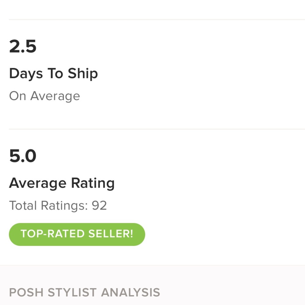 Shop with confidence! I’m a 5 ⭐️ seller 😄